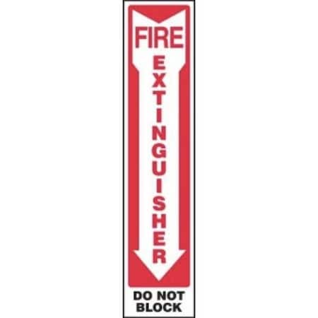 Accuform SAFETY SIGN FIRE EXTINGUISHER DOWN SHMFXG580VS SHMFXG580VS